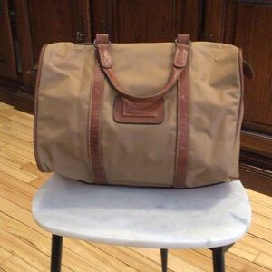 Charming Tan Hobo Bag with Leather Accents